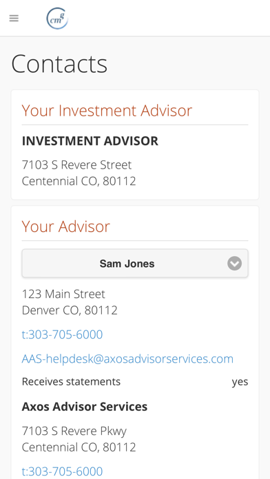 Capital Management Group, Inc. Screenshot