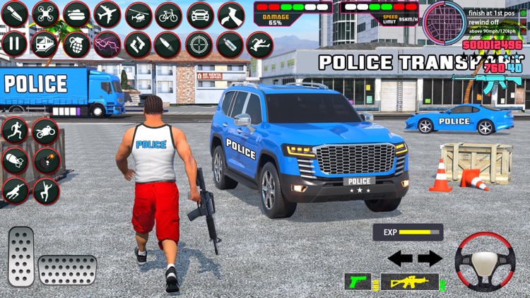 US Police Car Transport Game