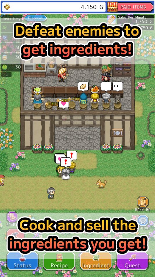 #1. RPG Restaurant Idle Hack&Slash (iOS) 게시자: Kenjirou Uesaka