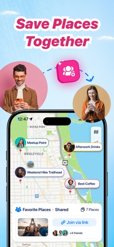 Pinny: Save Places & Routes iPhone screenshot