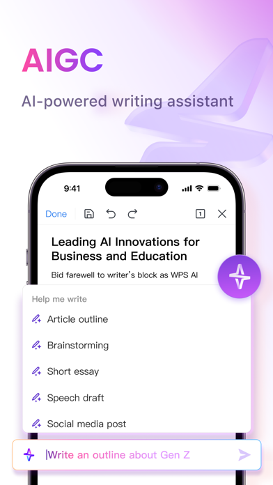 Screenshot #2 pour WPS Office: PDF, Docs, Sheets