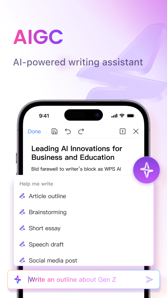 #2. WPS Office: PDF, Docs, Sheets (iOS) โดย: KINGSOFT OFFICE SOFTWARE CORPORATION LIMITED
