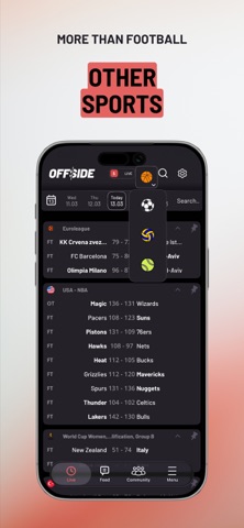 Offside Scores screenshot
