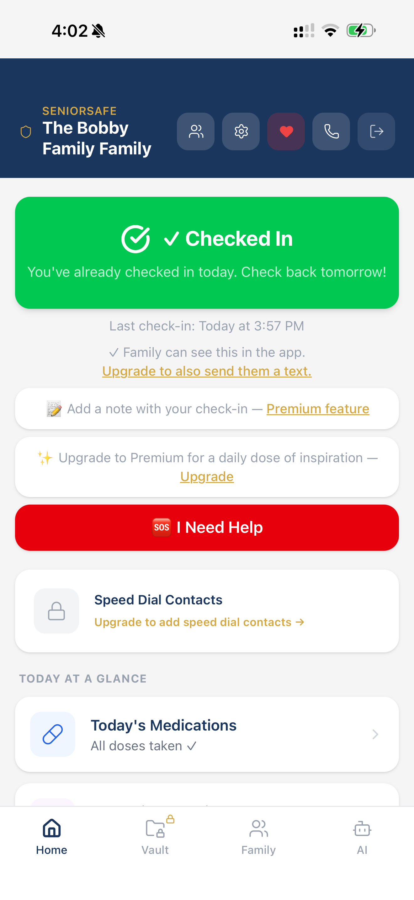SeniorSafe App screenshot 3