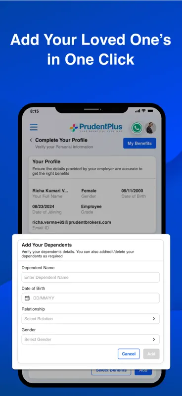 Prudent Plus App screenshot 3 of 6