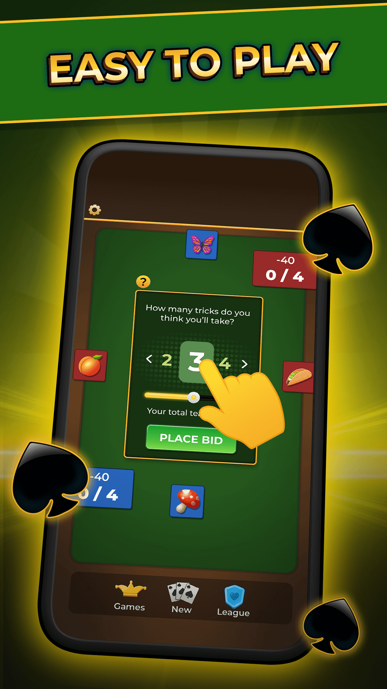 Spades For Seniors: Card Game