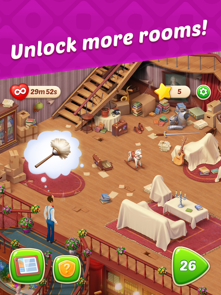 #5. Homescapes (iOS) 由: Playrix