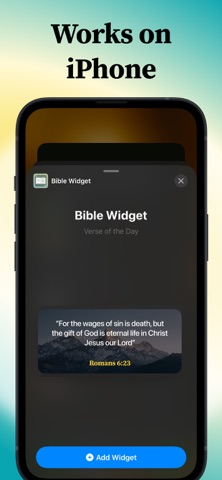 Lockscreen Bible Verse Widget iPhone screenshot