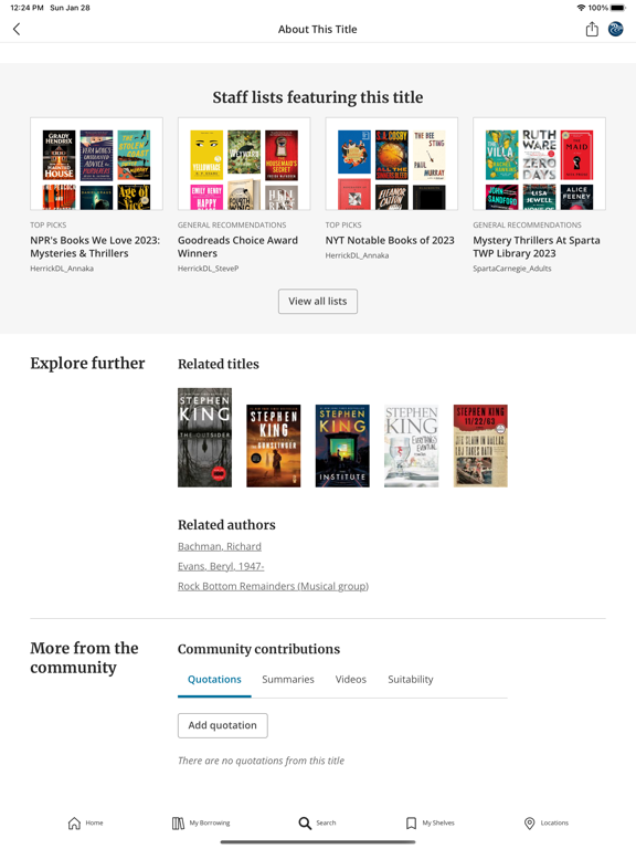 Lakeland Library iPad screenshot 6 - Reference app