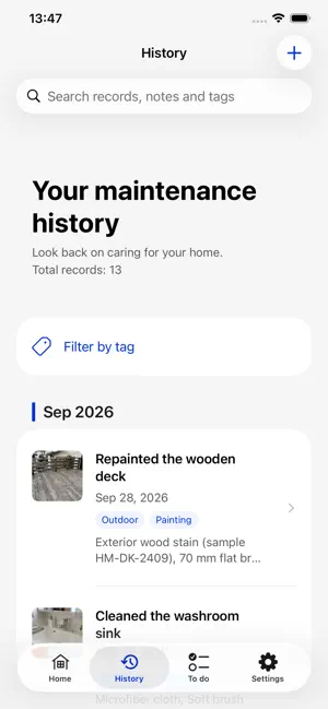 HomeMemo: Home Maintenance screenshot 2