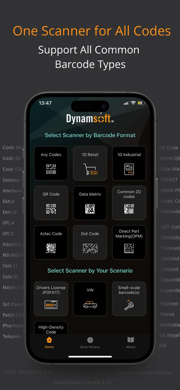 Screenshot #1 pour Dynamsoft Barcode Scanner