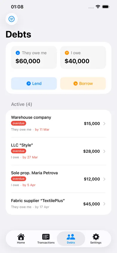 Business Spending screenshot 3