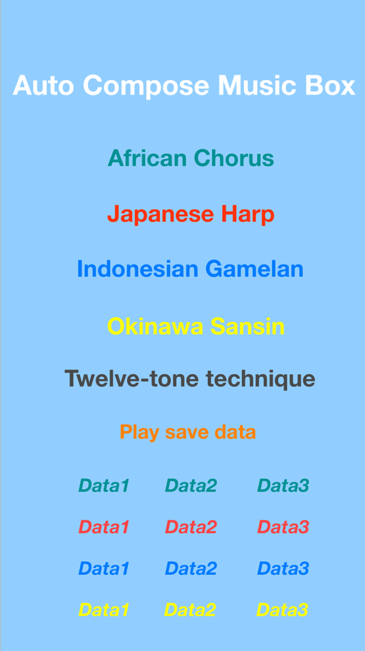 #2. Auto Compose Music Box (iOS) Podle: masafumi sasaki