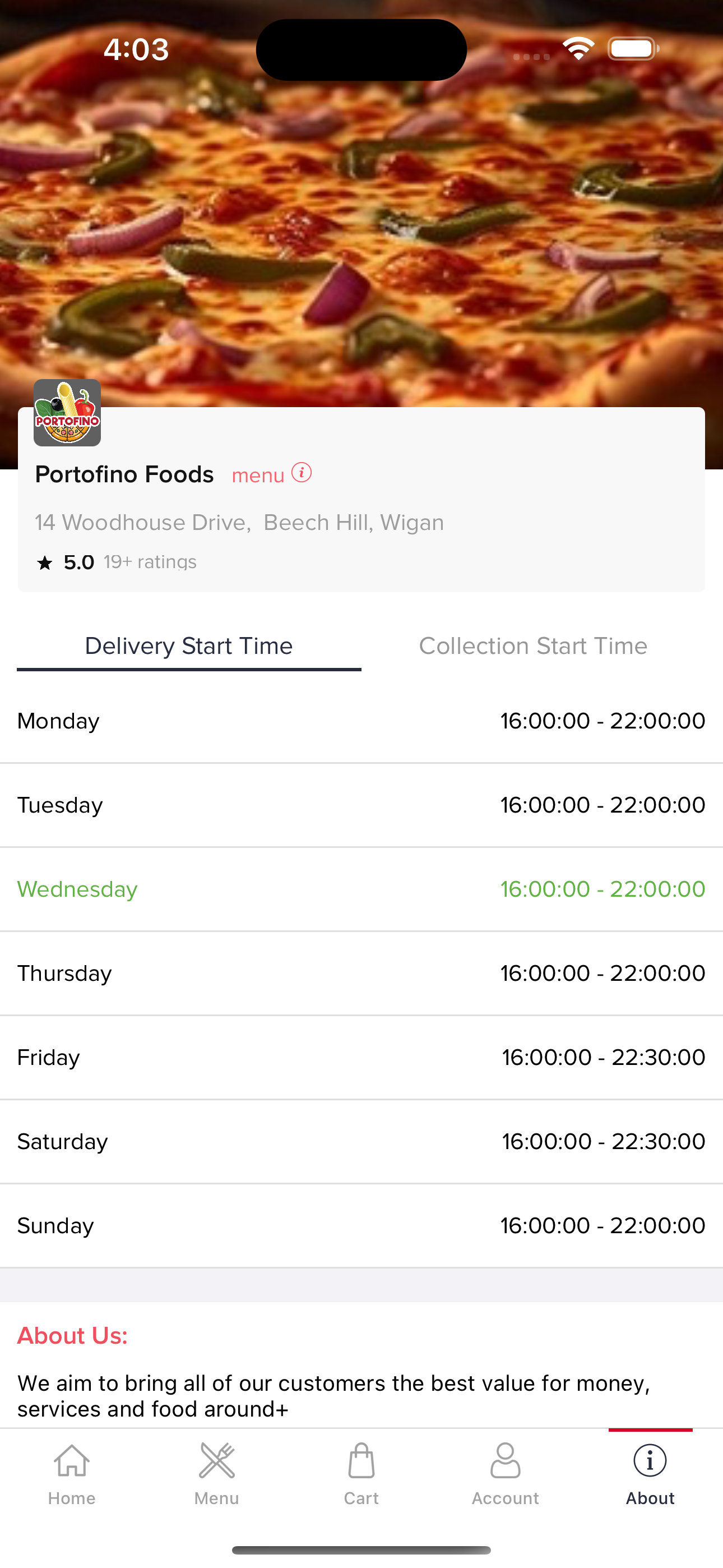 Portfino - Order Food Online