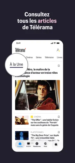 Capture d'écran de Télérama: Culture, Tv, Cinéma sur iPhone 1