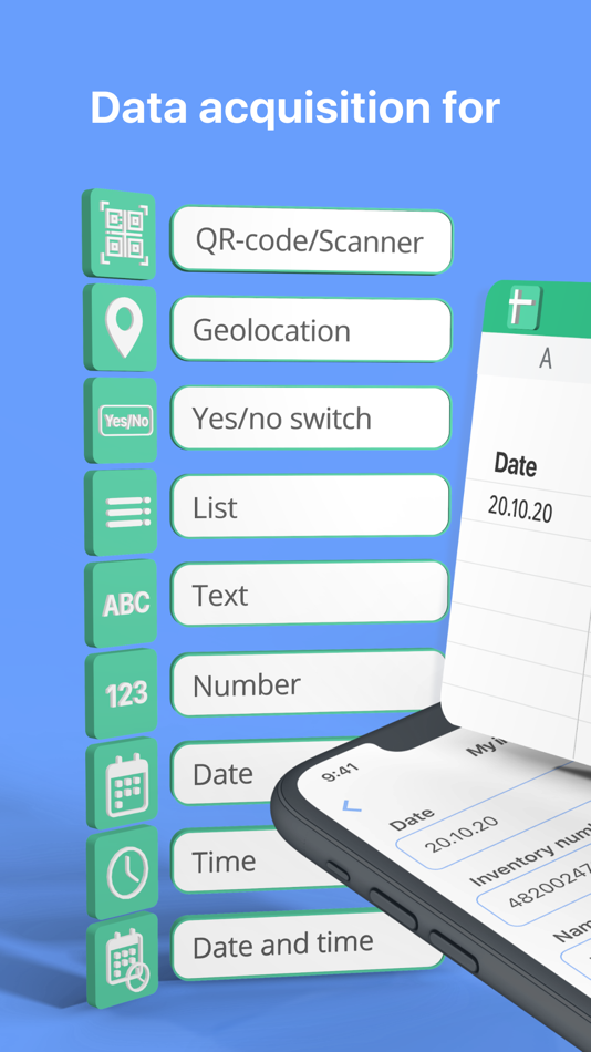 #1. Spreadsheet data entry (iOS) 来自: Ruslan Musagitov