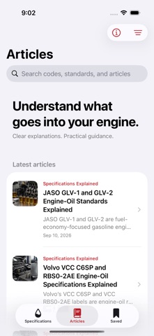 Oil Specifications Screenshot 7 of 7