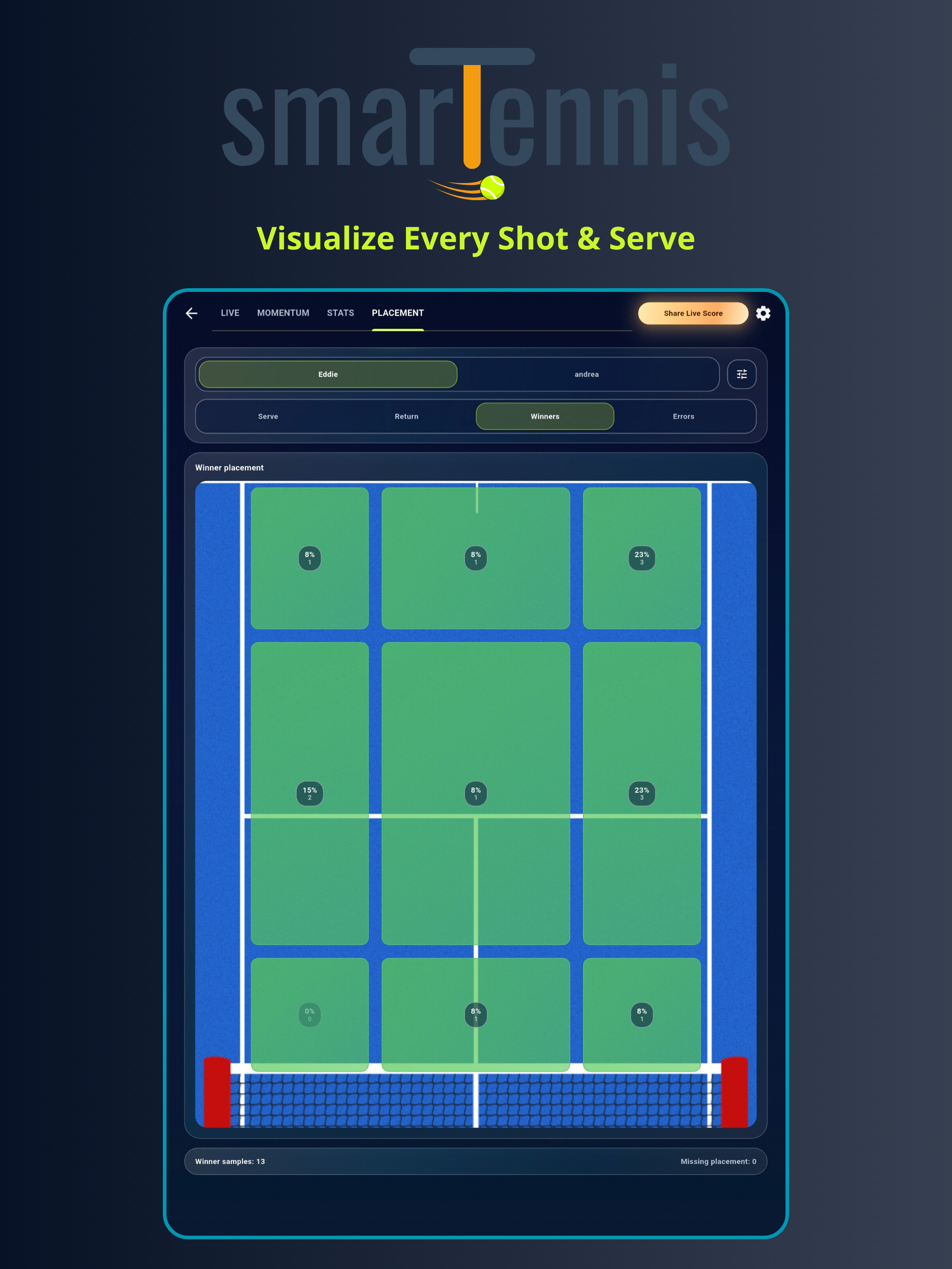 SmarTennis: Tennis Stats screenshot 15