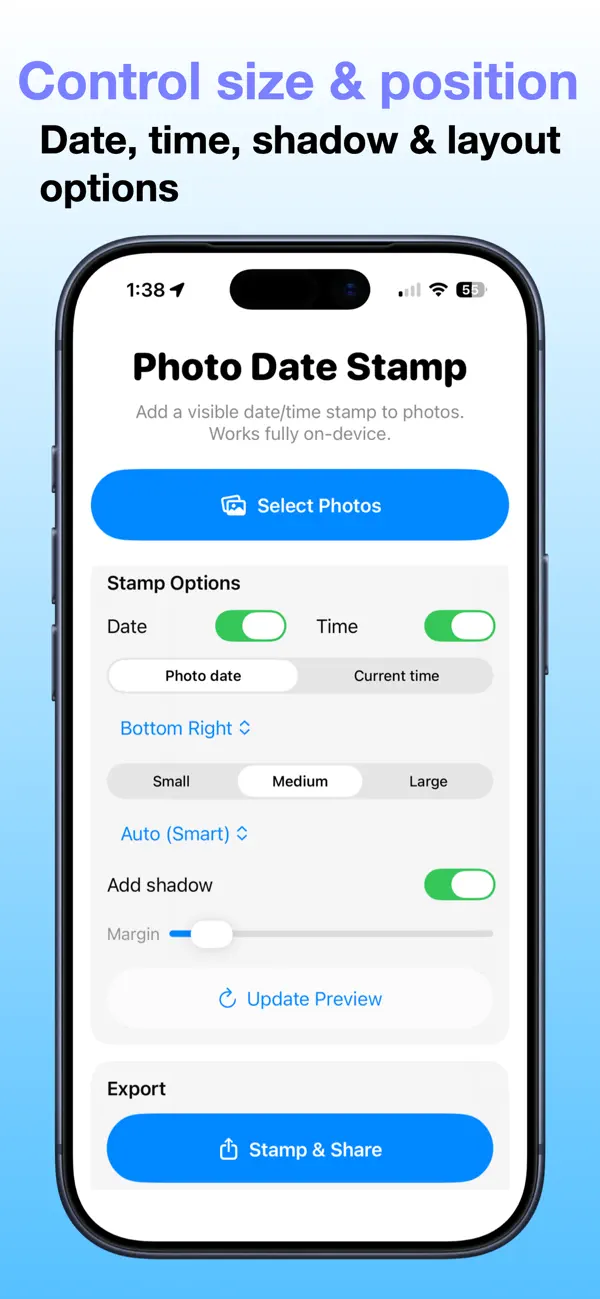 Screenshot #3 pour Date Stamp Photos