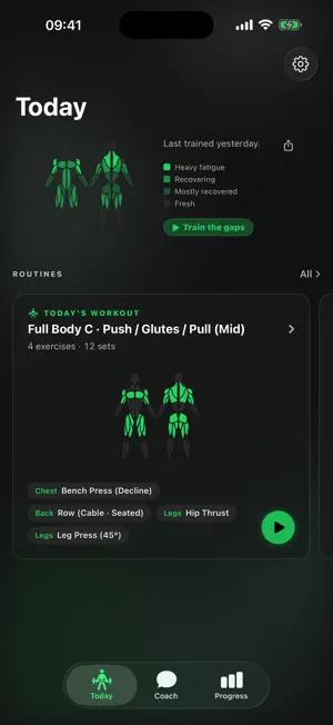 Masso — AI Workout Planner screenshot 1