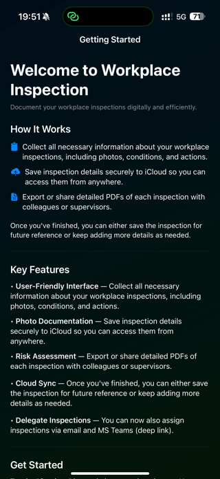 Workplace Inspections Screenshot 1 of 7