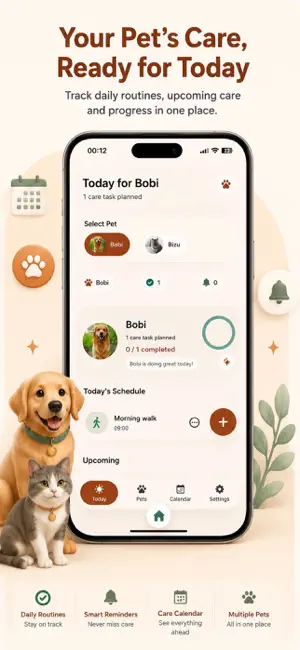 Pawmio - Pet Care Tracker screenshot 1