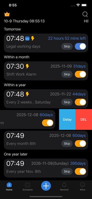 Dr. Alarm-schedule manager Screenshot 1 of 6