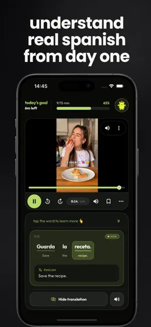 ALYA: Learn Spanish Daily screenshot 1
