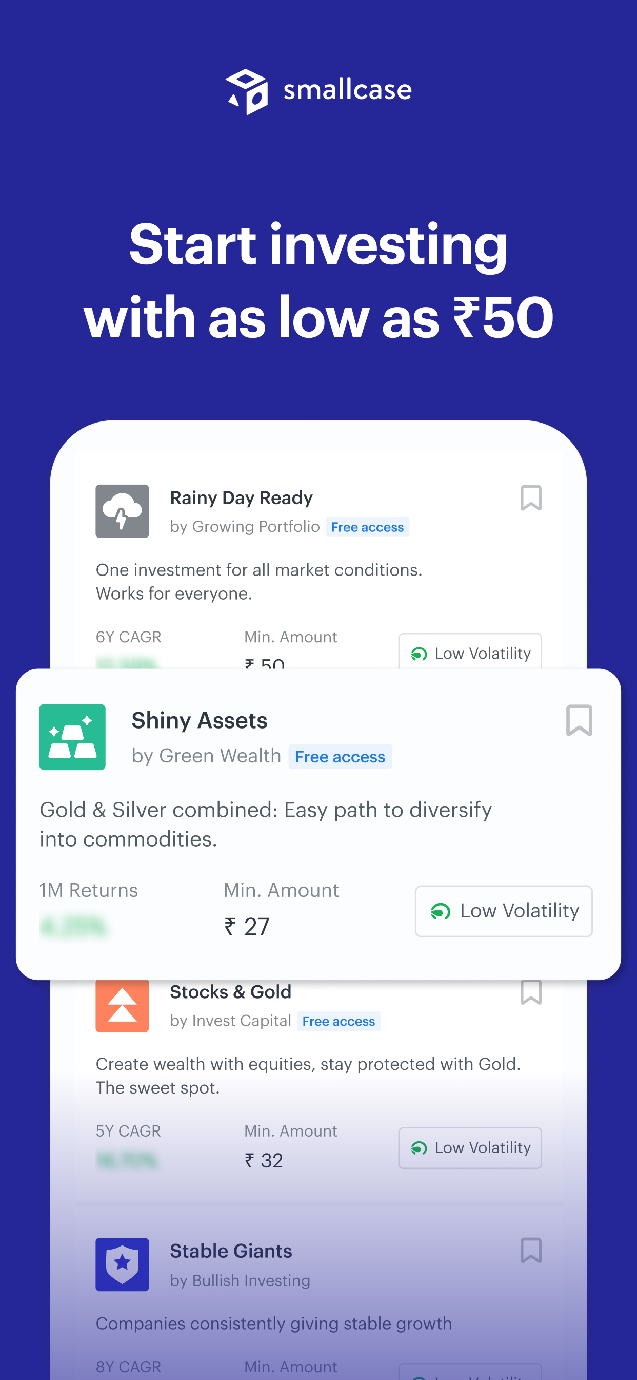 smallcase: Stocks, MFs, FDs