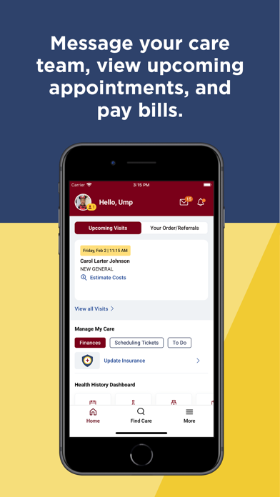 M Health Fairview Screenshot