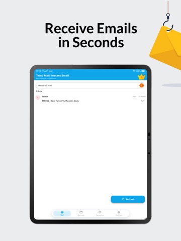 Temp Mail: Instant Email iPad screenshot