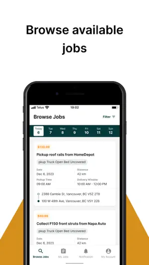 pkup delivery driver screenshot 1