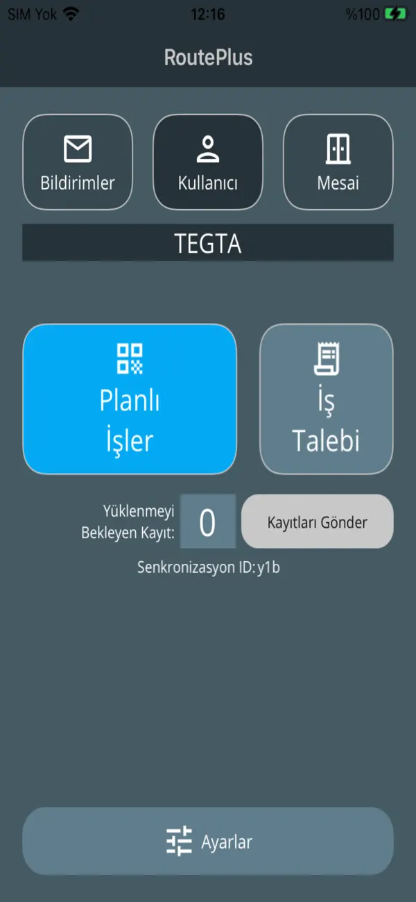 Screenshot #1 pour RoutePlus Görev Takip
