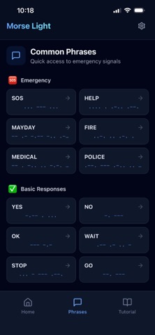 Morse Light APP Screenshot 2 of 4