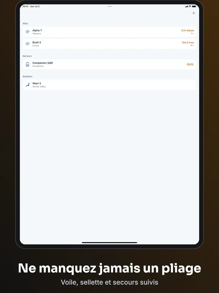 XC Log sur iPad : capture d’écran 5 sur 6