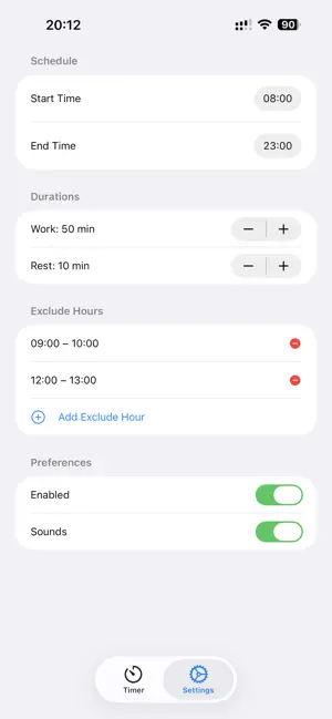 MinuteurX screenshot 4