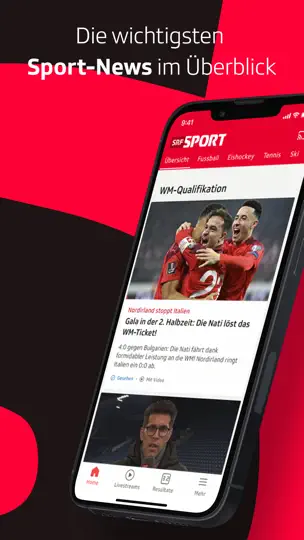 Screenshot von SRF Sport - Live Sport auf dem iPhone 1