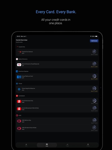 Credit Mantra iPad screenshot