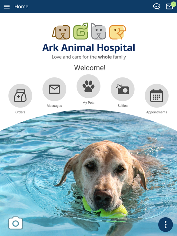 Ark Animal Hospital iPad screenshot 1 - Business app