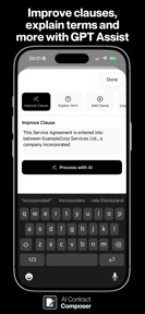 Contract Composer AI Assistant screenshot