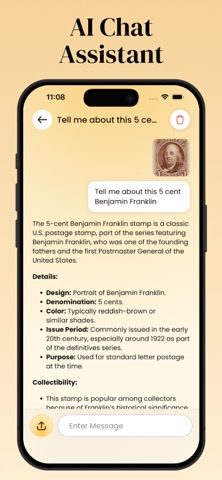 Stamp Value Identifier: StmpAI iPhone screenshot