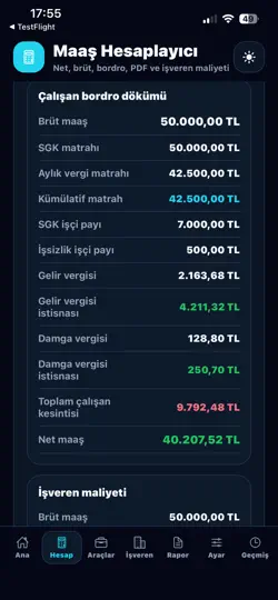 MAAŞ HESAPLAYICI iPhone Ekran Görüntüsü 5