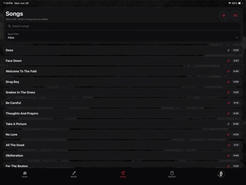 Setz iPad screenshot