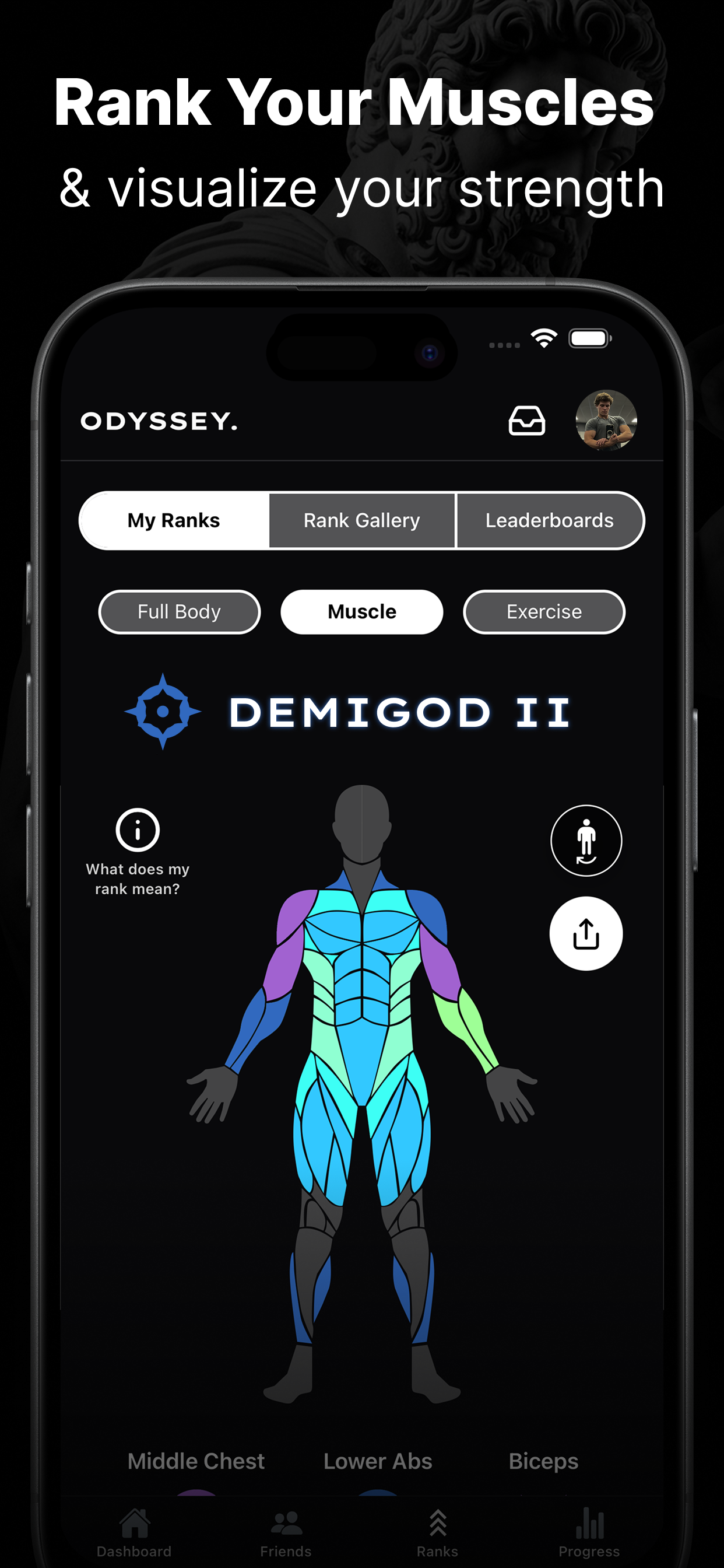 Odyssey - Ranked Gym Tracker