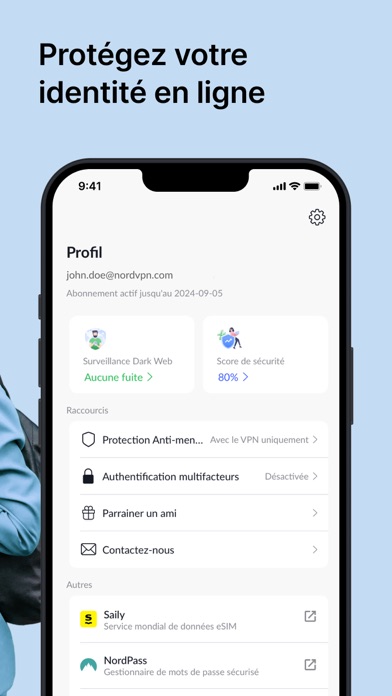 Screenshot #3 pour NordVPN : VPN ultra-rapide