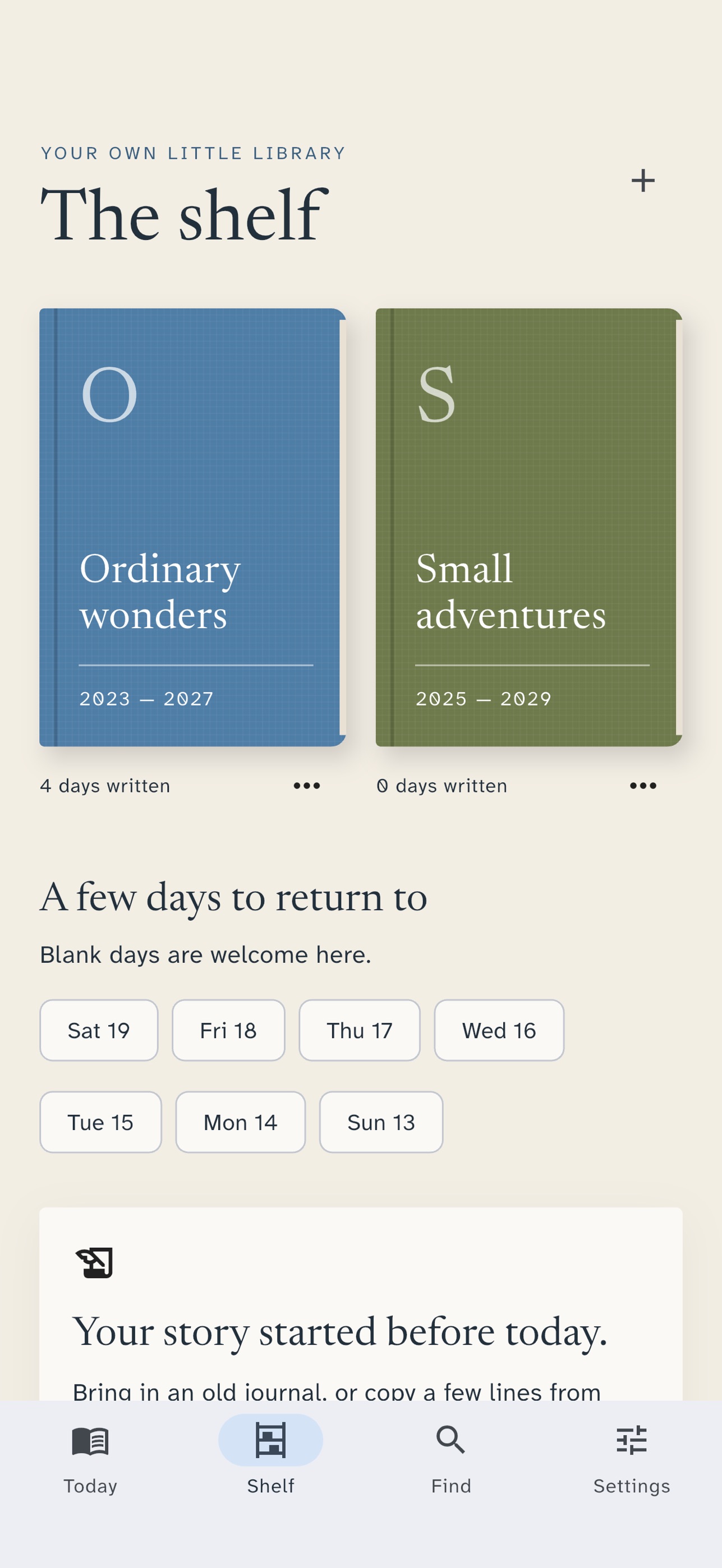 Screenshot 2 of Yearshelf: 5-Year Journal