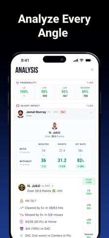 Parlay Analyzer: Player Props screenshot