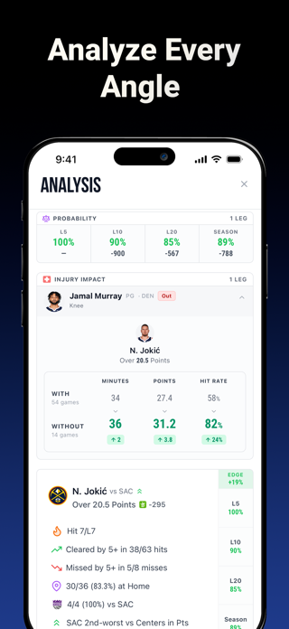 Parlay Analyzer: Player Props Screenshot 5 of 8