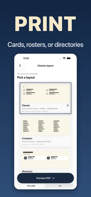 Contacts to PDF: Address Book screenshot 3