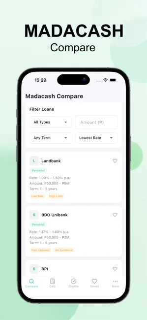 Madacash Compare iPhone screenshot 1